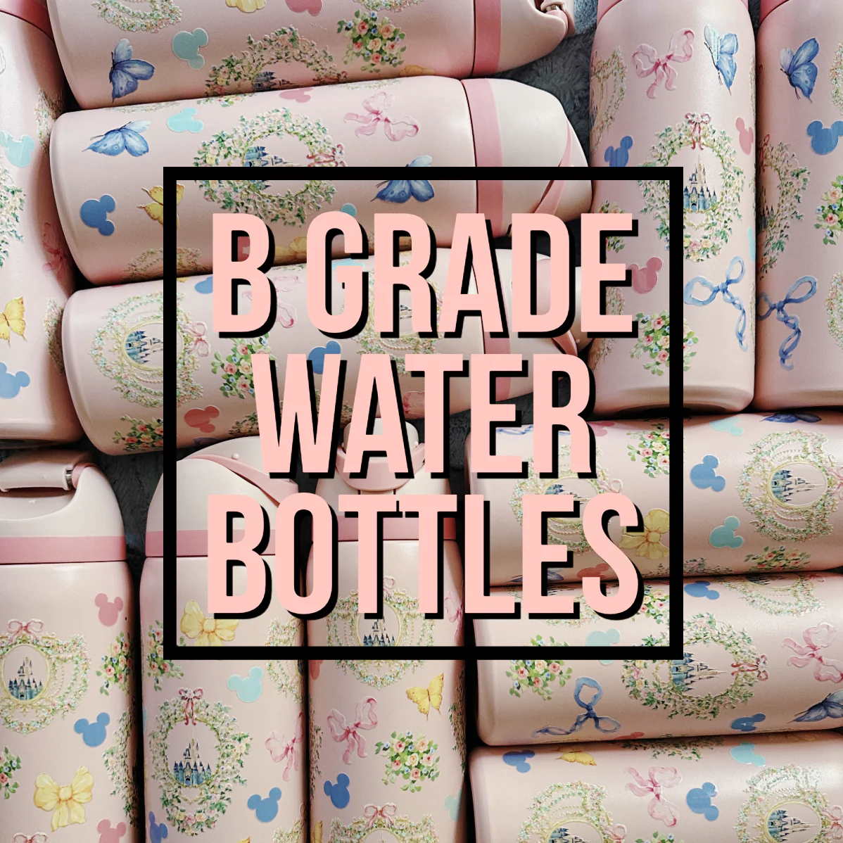 B GRADE: Dreamy Castle Inspired 32 oz Sip Stainless Steel Water Bottle