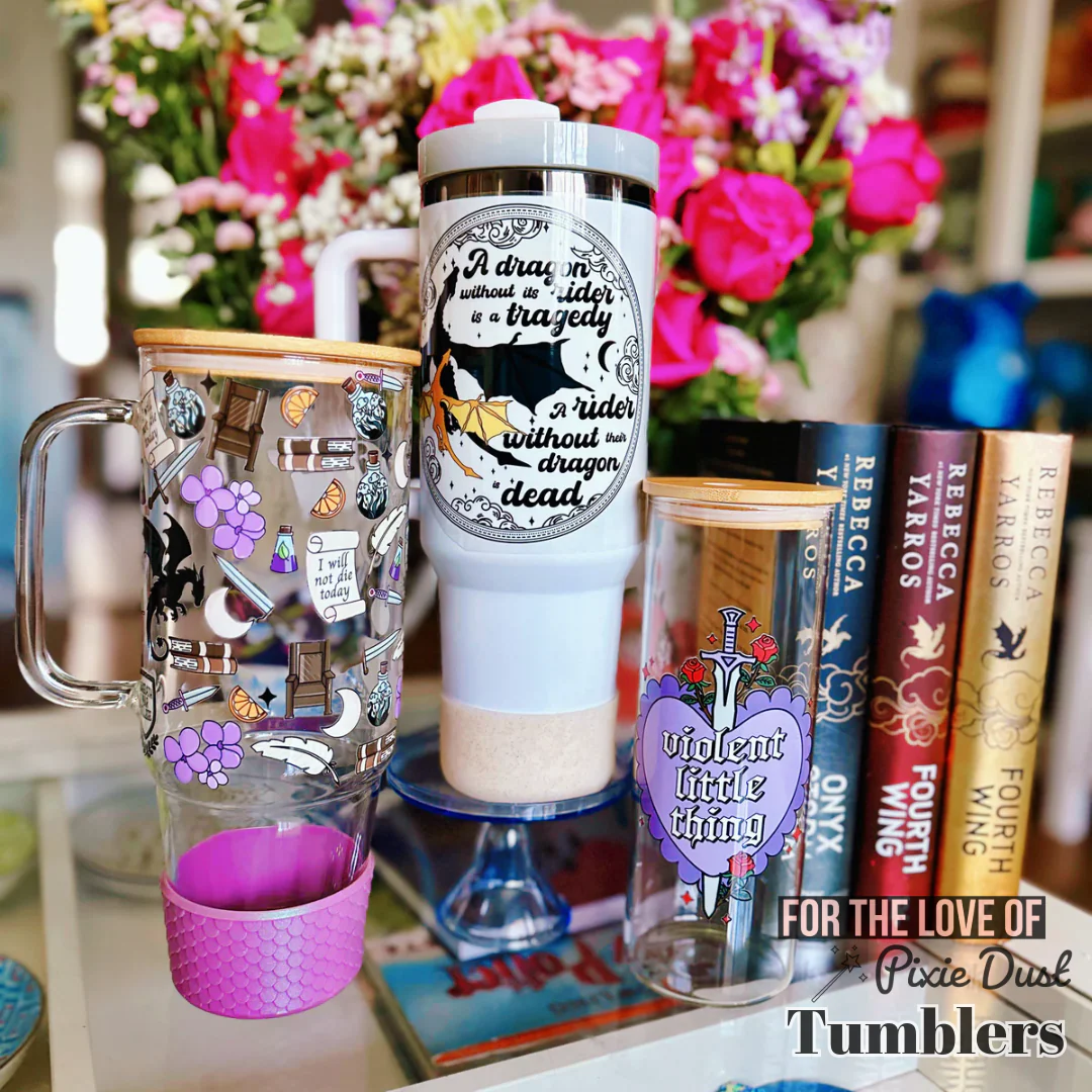 Bookish Dragon Inspired Drinkware
