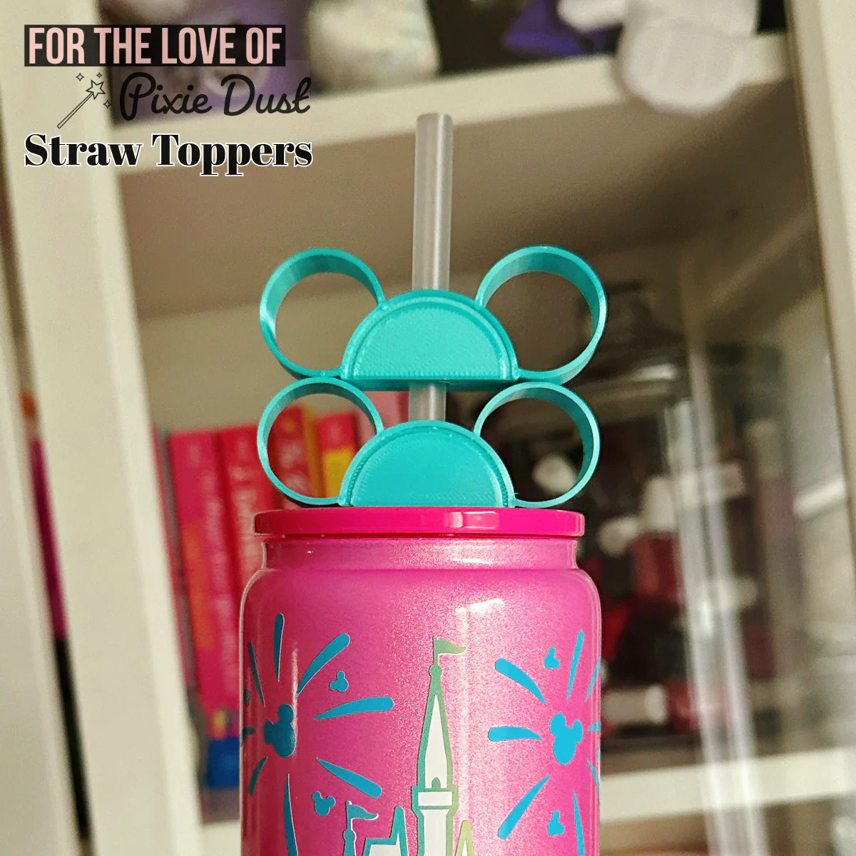 Metallic Teal Straw Buddy