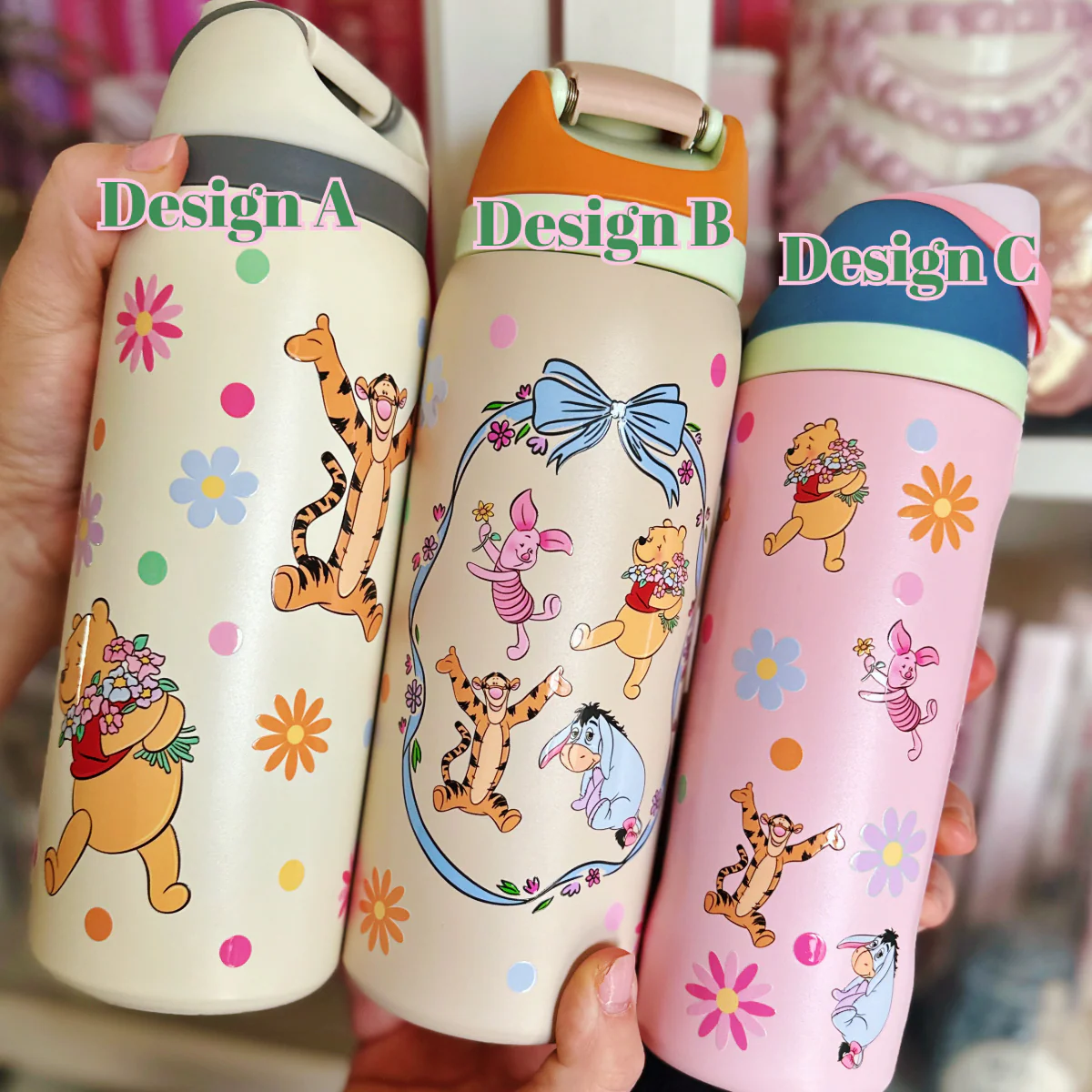 Pooh & Friends Inspired Sip Stainless Steel Water Bottle - Image 2