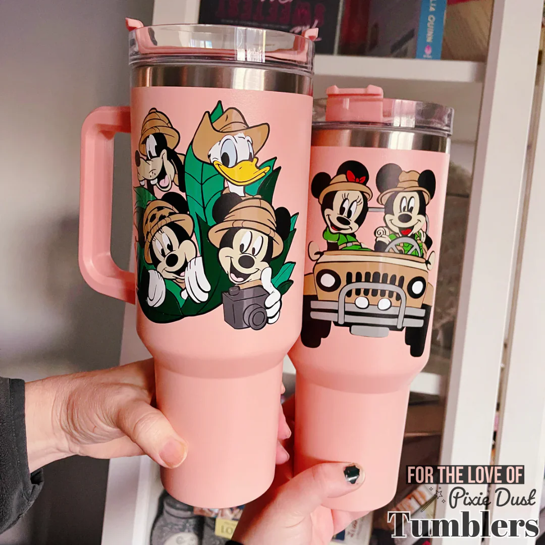 Safari Character Inspired on 40 oz Quencher Inspired Stainless Steel Tumbler