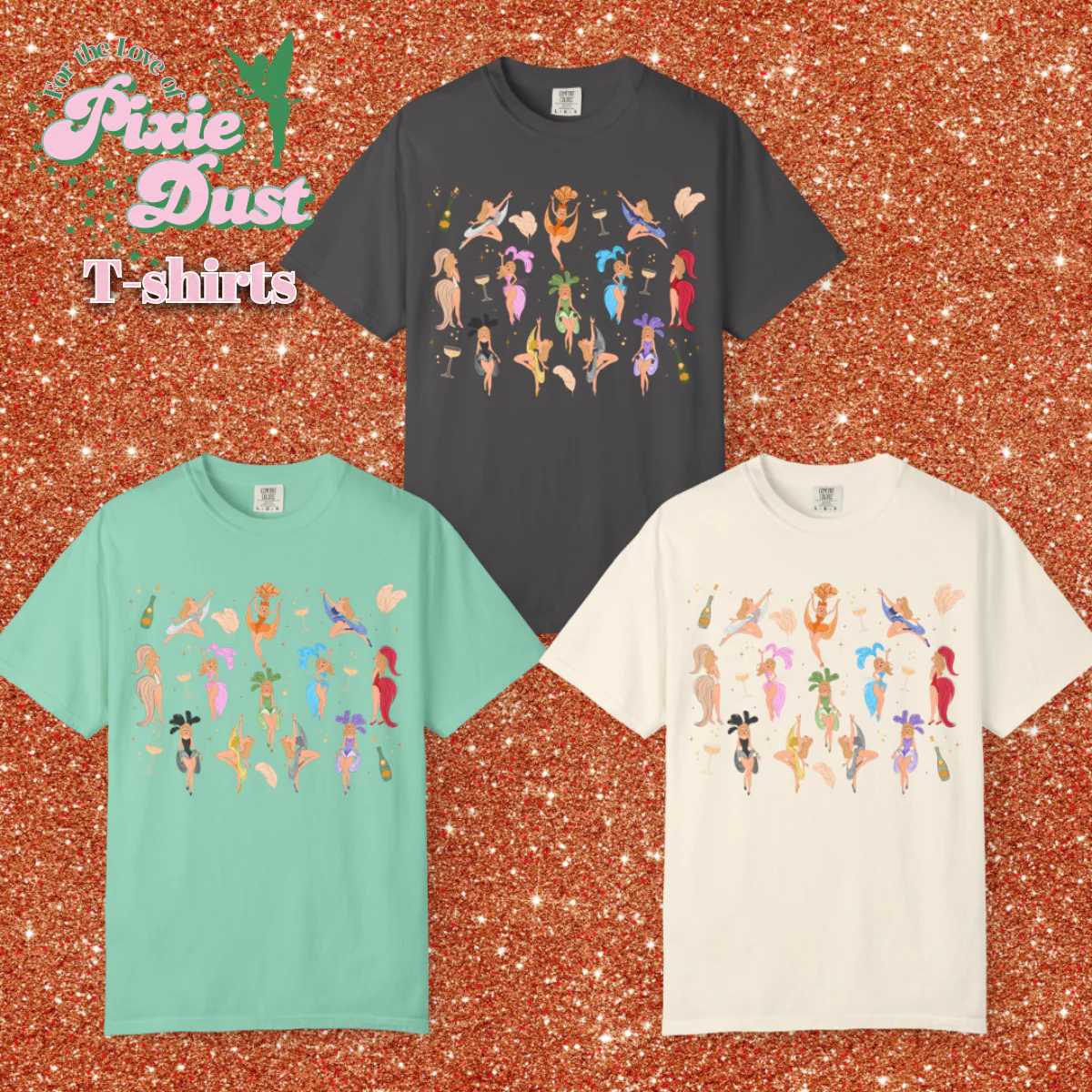 Showgirl Inspired Inspired Unisex Garment-Dyed Comfort Color T-shirt