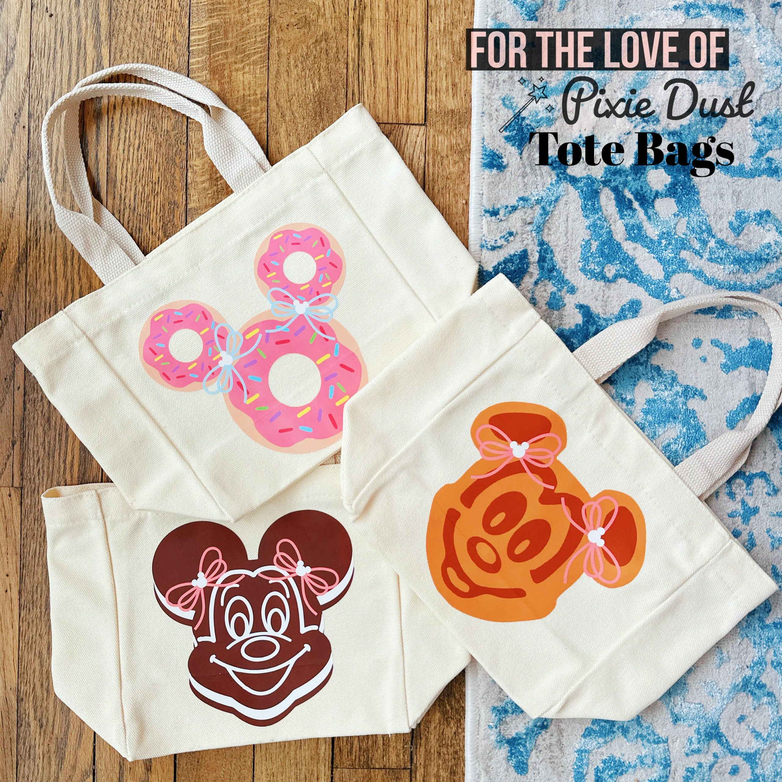 Snacks Inspired Mini Tote Bags
